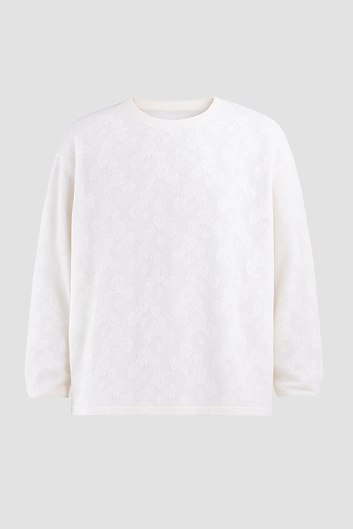 Lace Flower Long Sleeve Tee