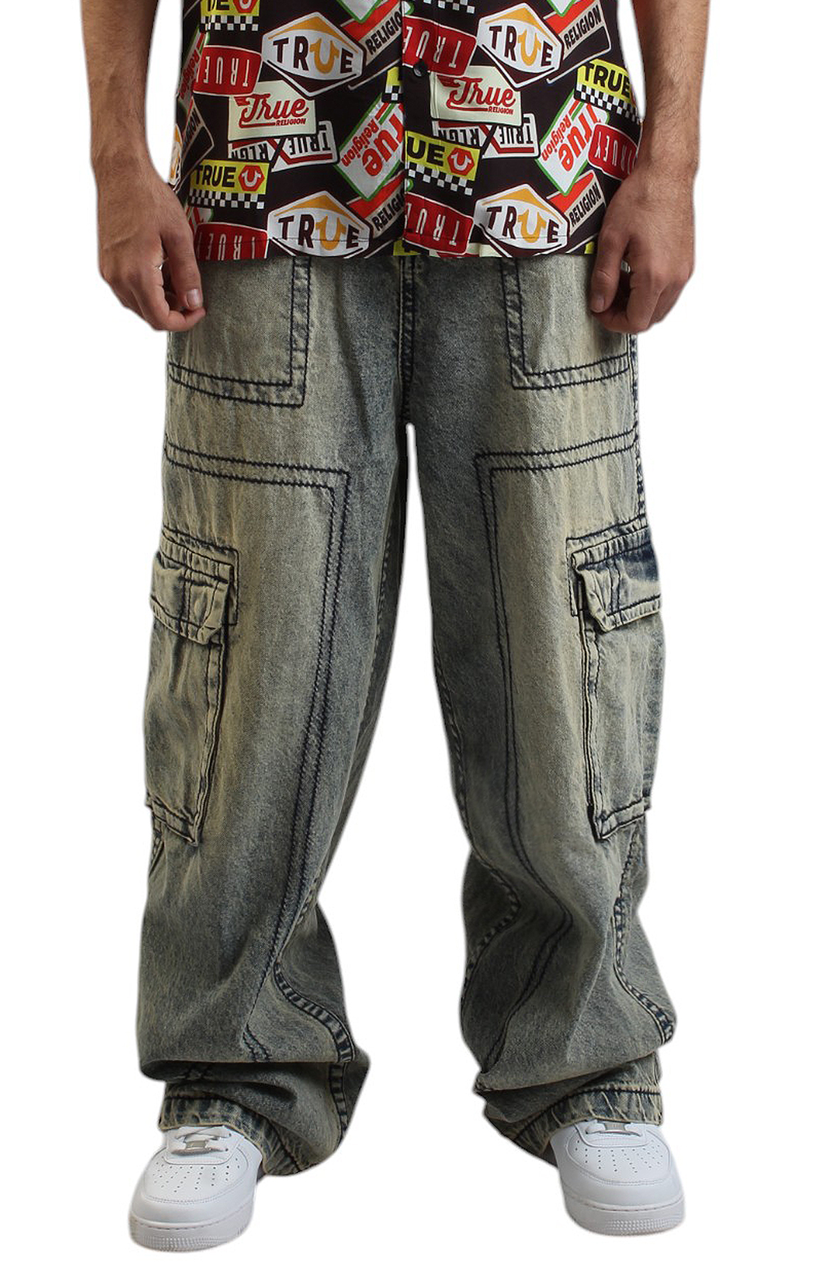 Denim Big T Cargo Pant