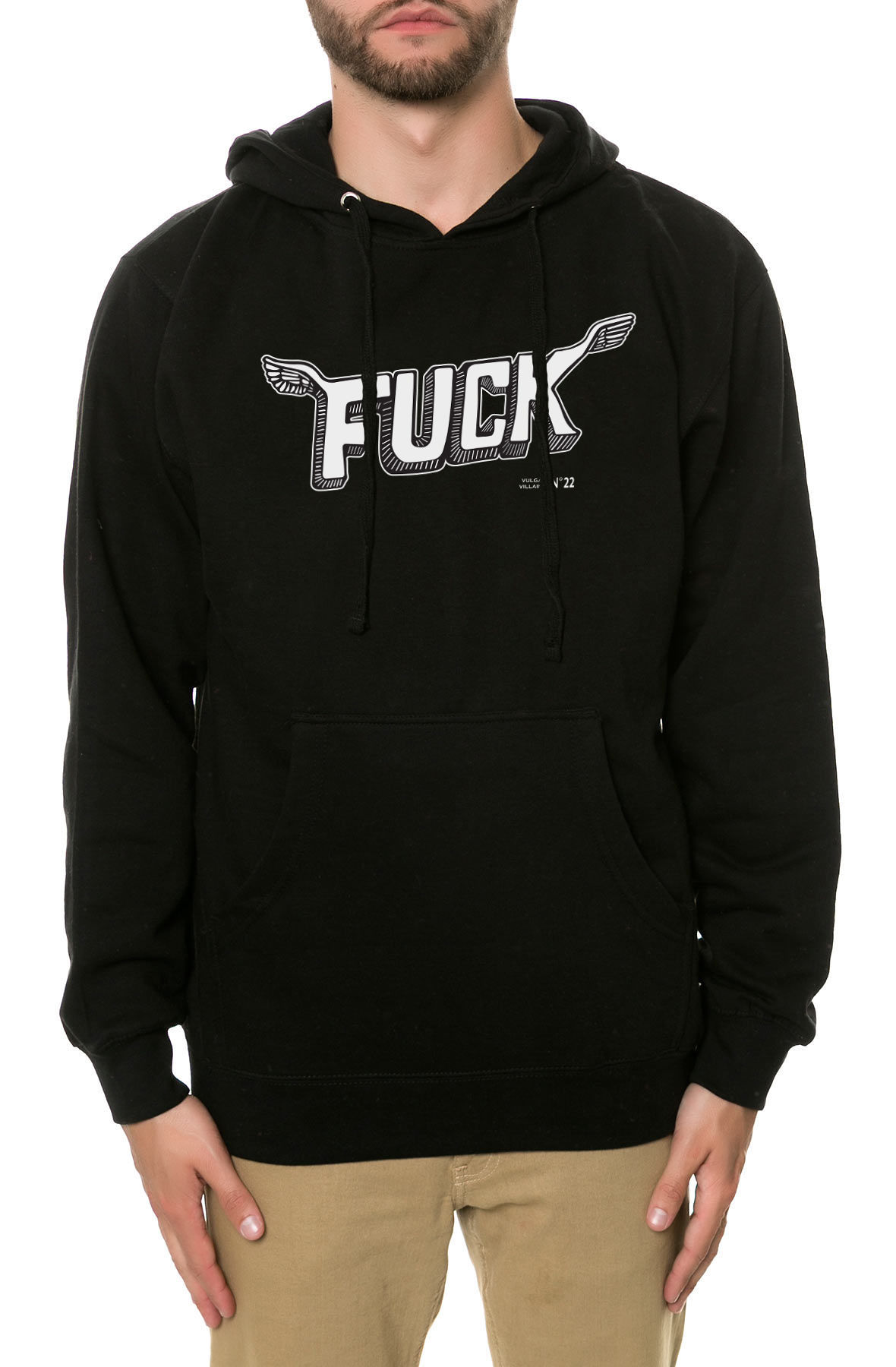 The Flying Fuck Hoodie in Black