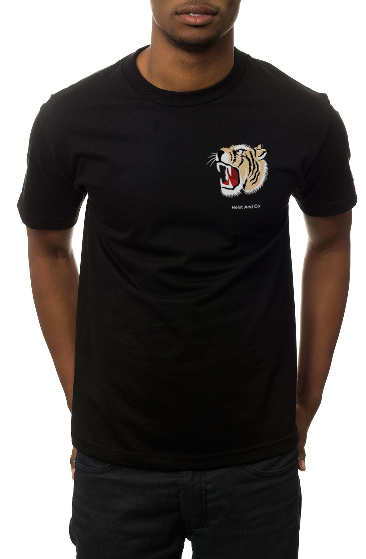 The Tiger Head Tee in Black