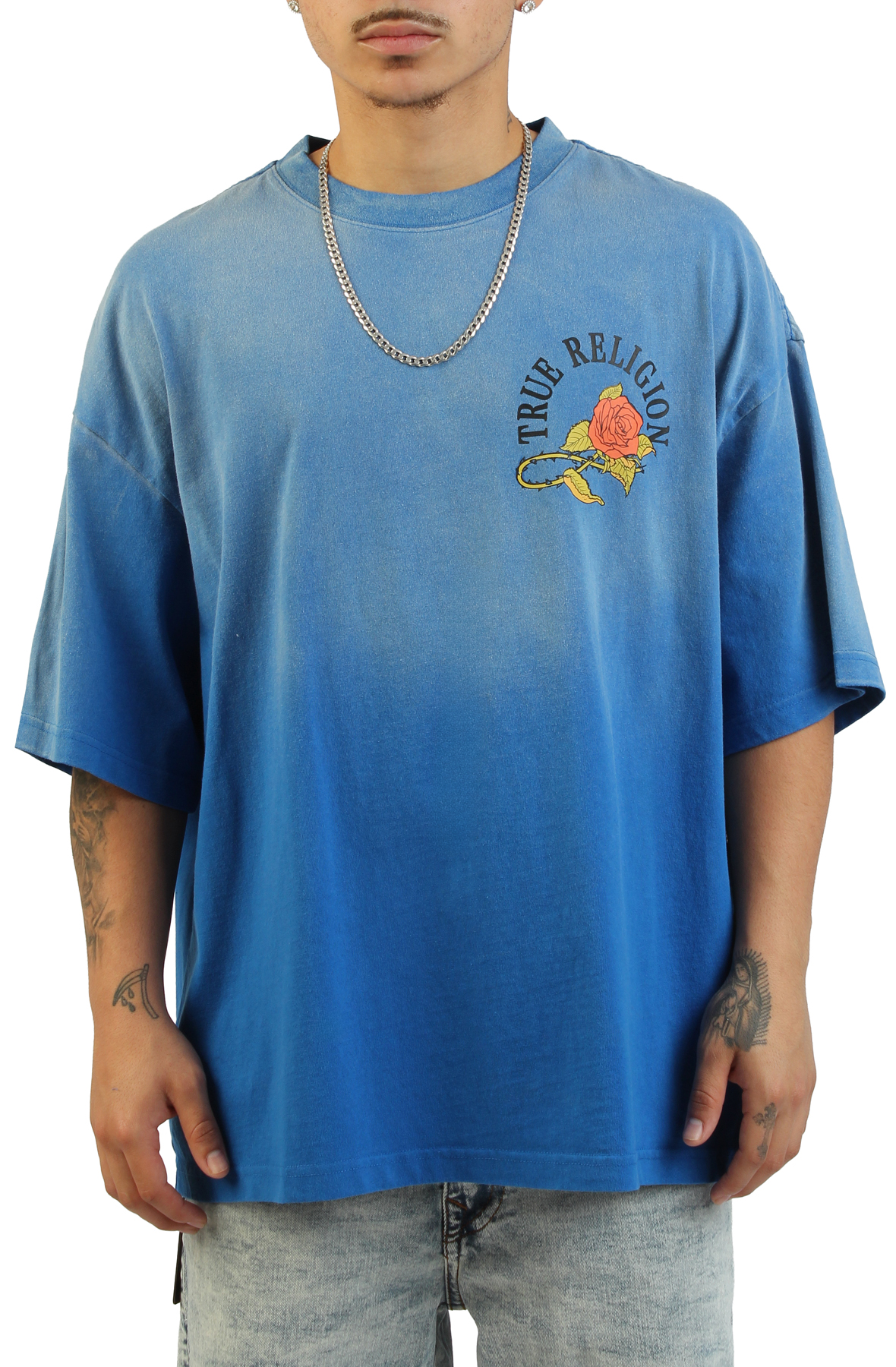 Floral Snake Heavyweight Oversized T-Shirt