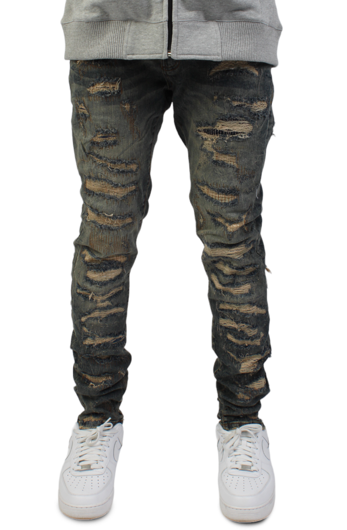 Distressed Stacked Jeans