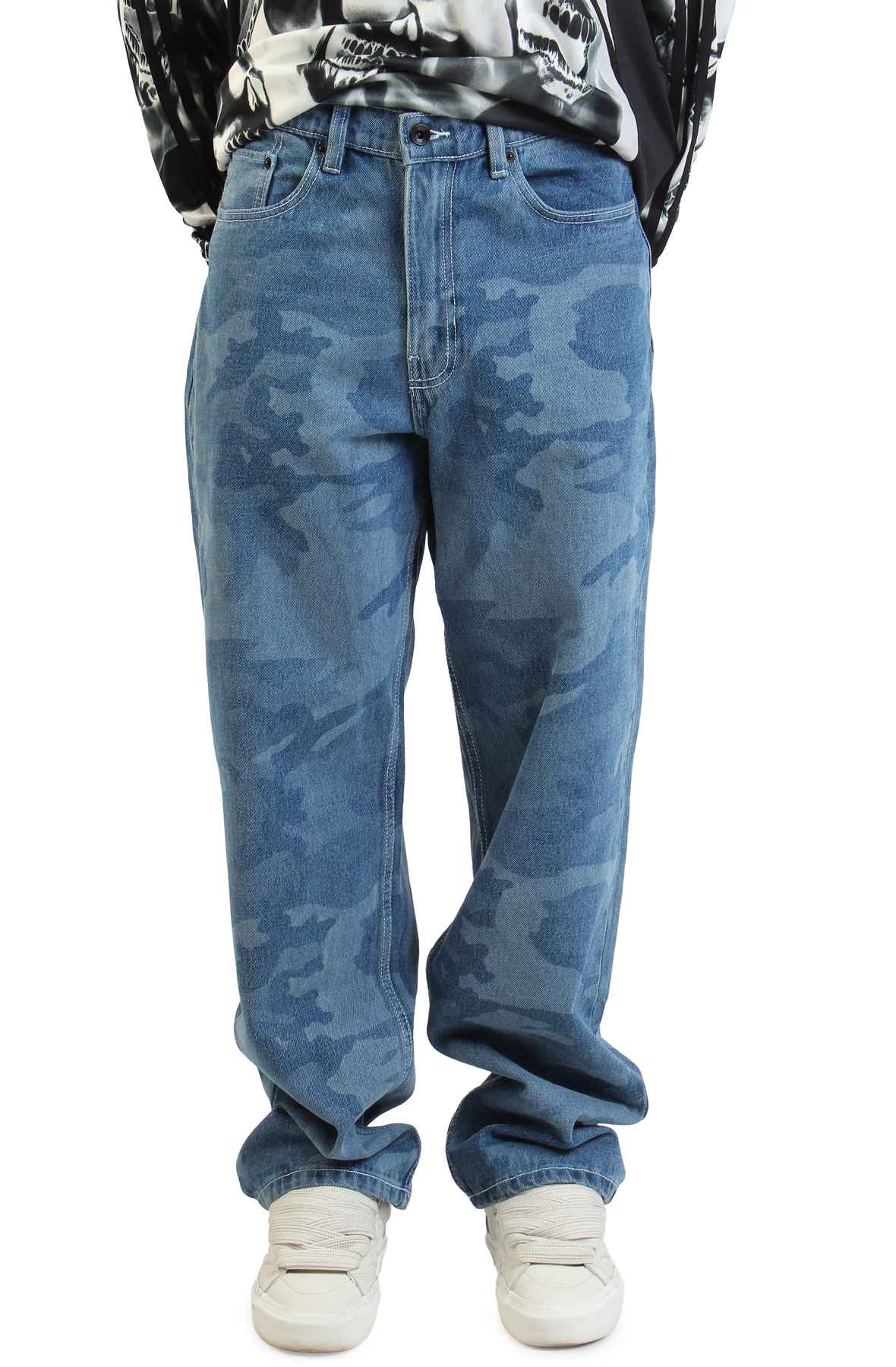 Check-5 Loose Denim Pants