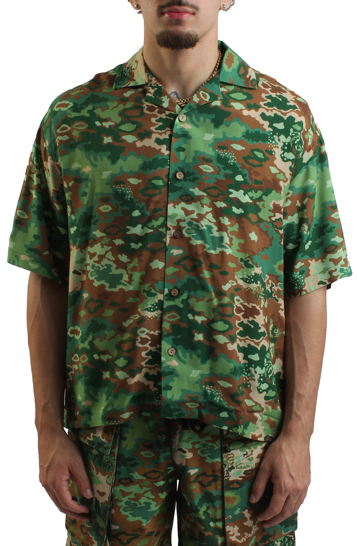 Asteroid Button-up Short Sleeve Shirt