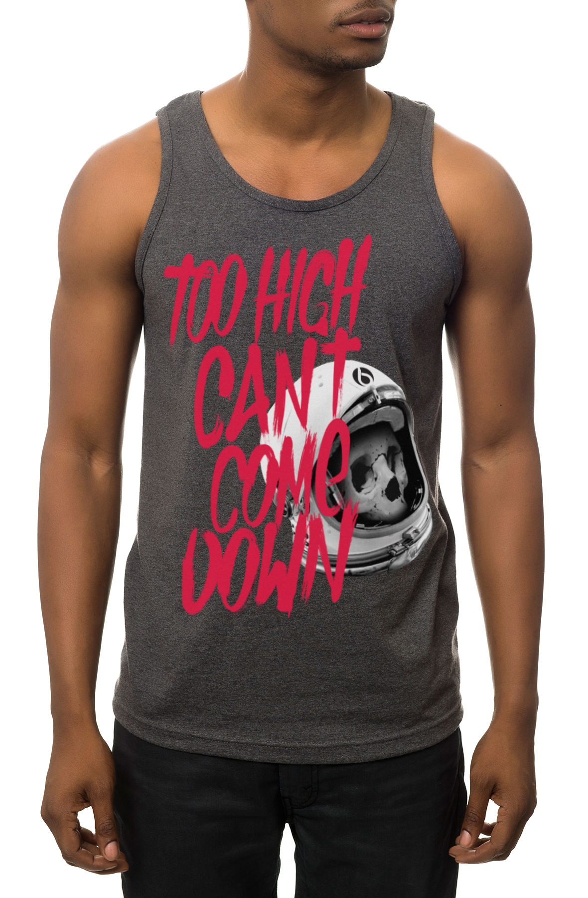 The Too High Tank Top in Charcoal Heather