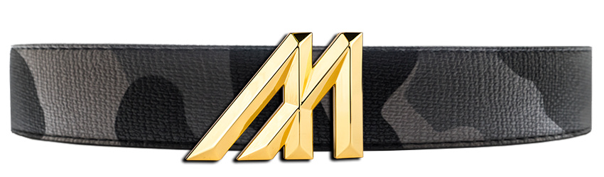 Mint Camo Leather Belt