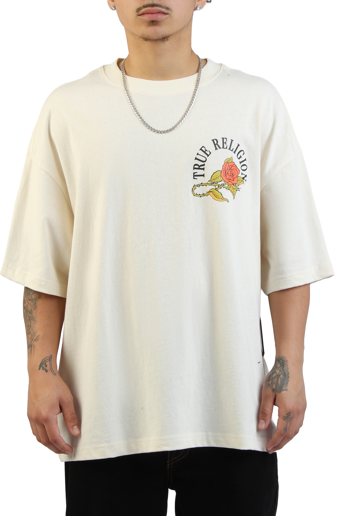 Floral Snake Heavyweight Oversized T-Shirt