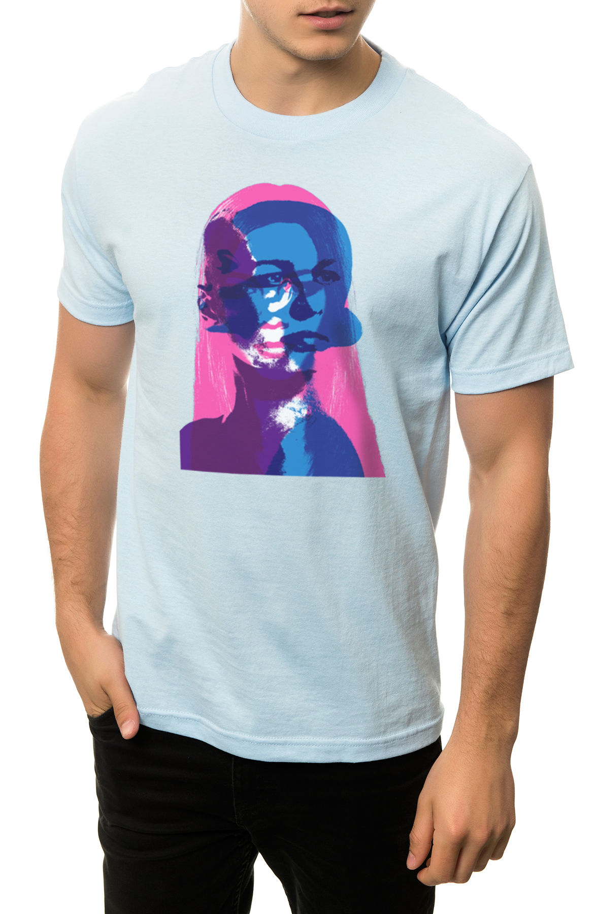The Female Bonding Tee in Powder Blue