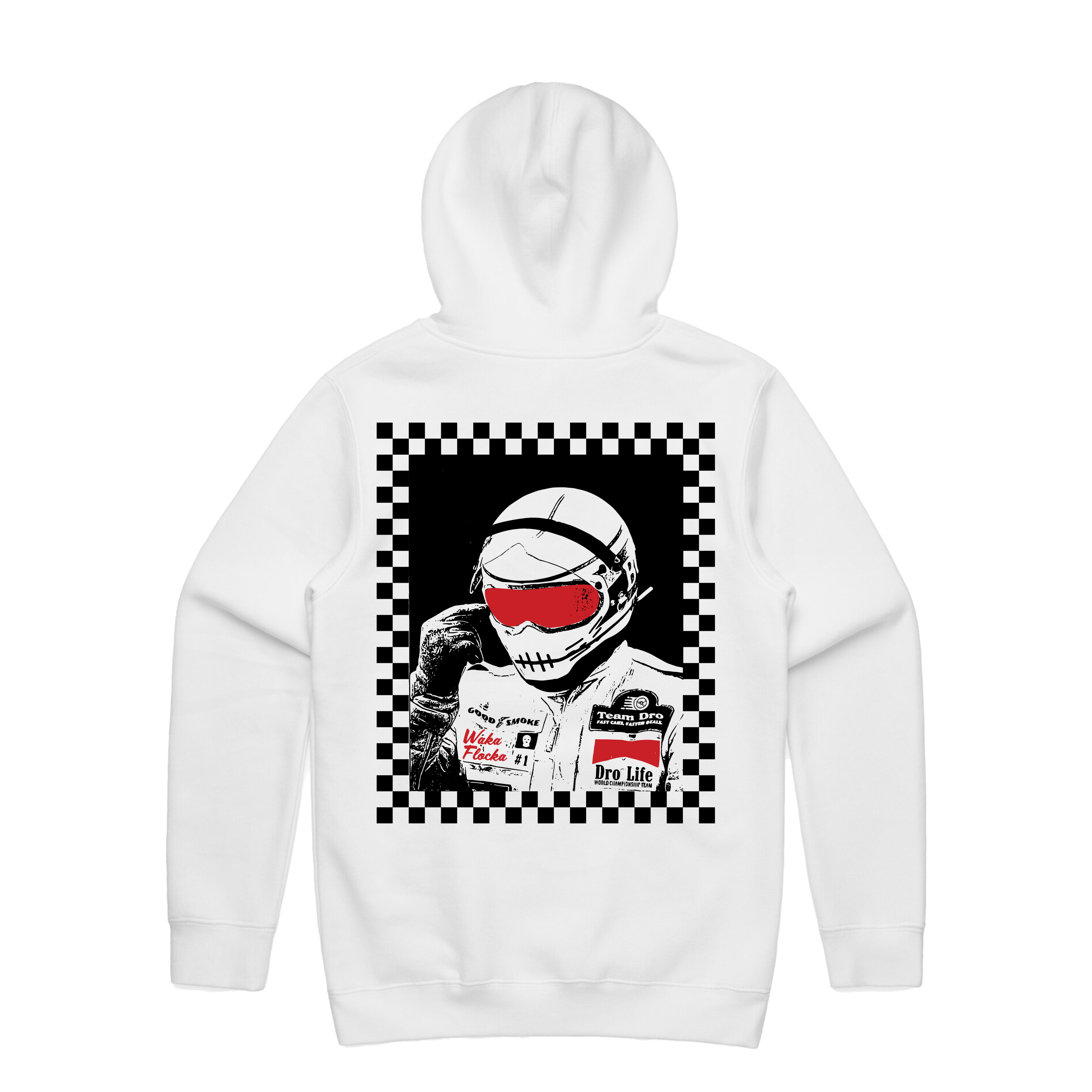 DRO Racing Team Pullover Hoodie - White