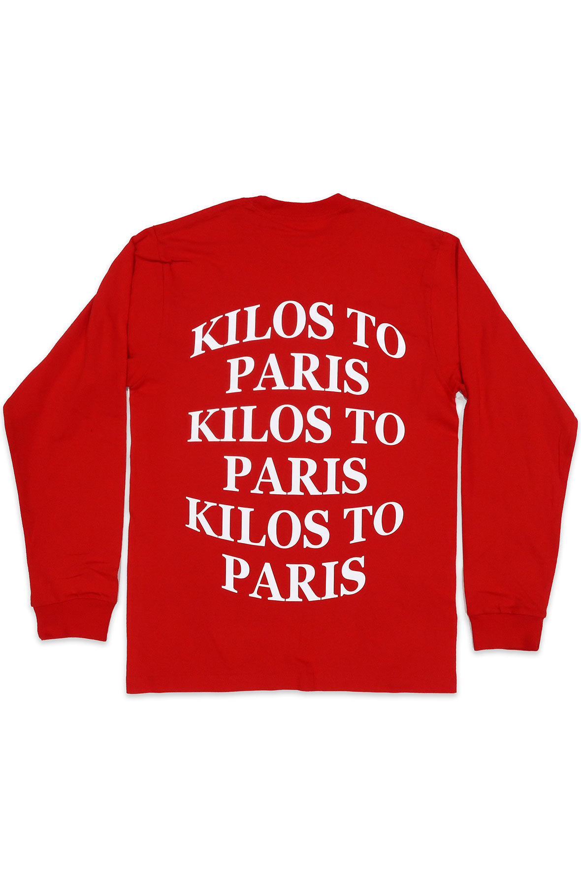 Kilos To Paris Long Sleeve Tee in Red