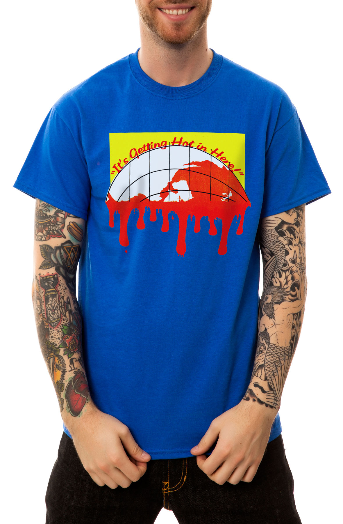 The Hot in Here Tee in Blue