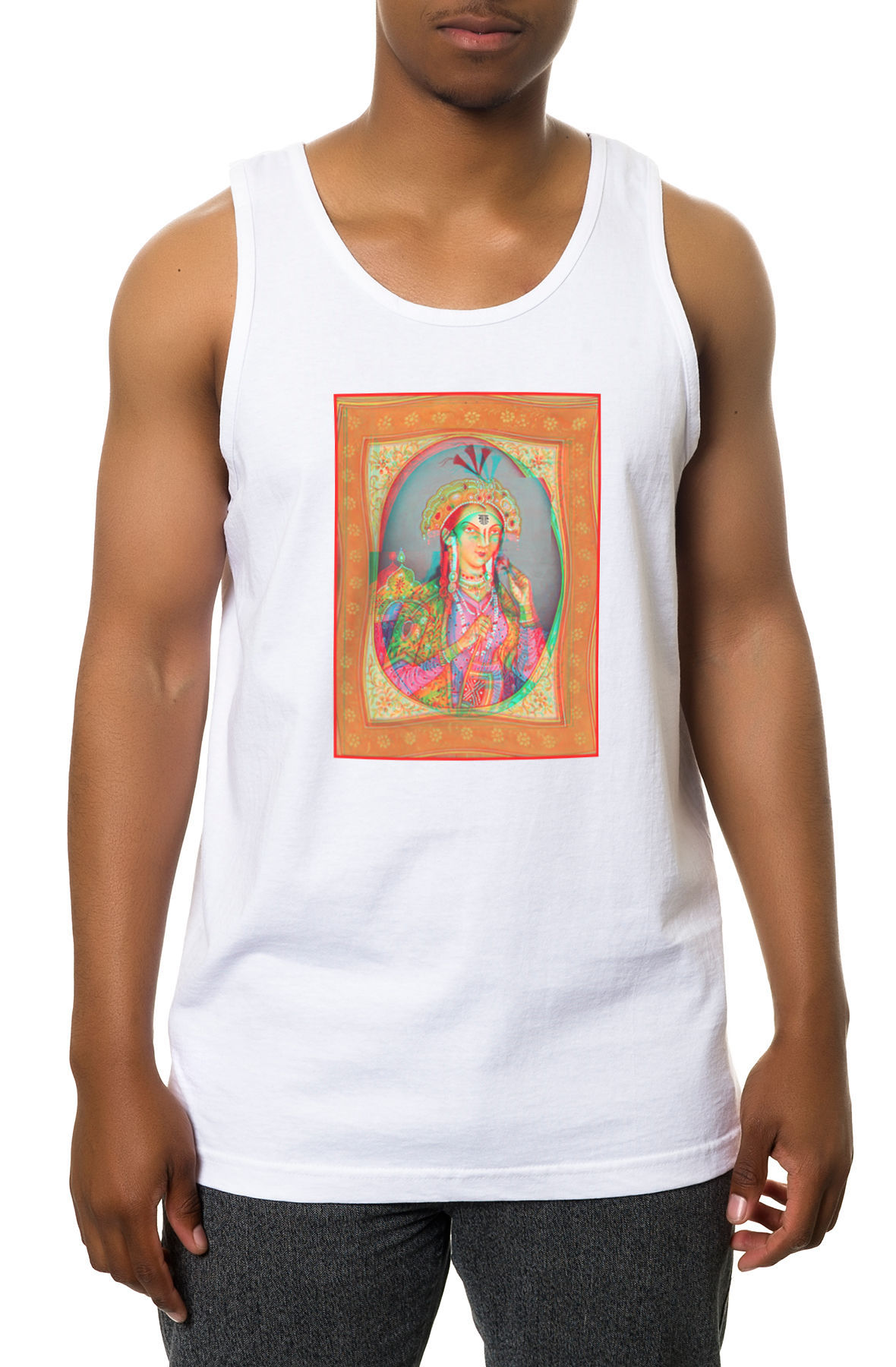 The Mumtazmahal Tank Top in White