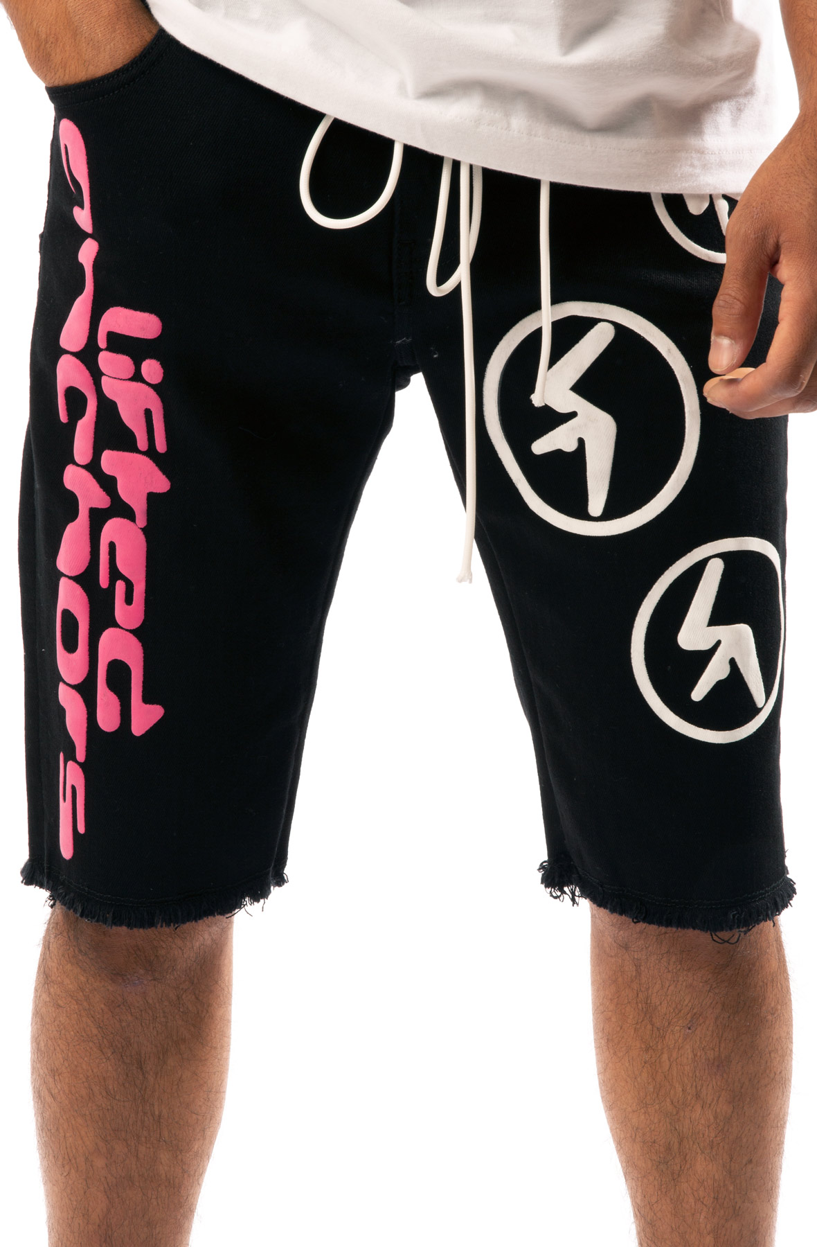 Aphex Puff Print Denim Shorts