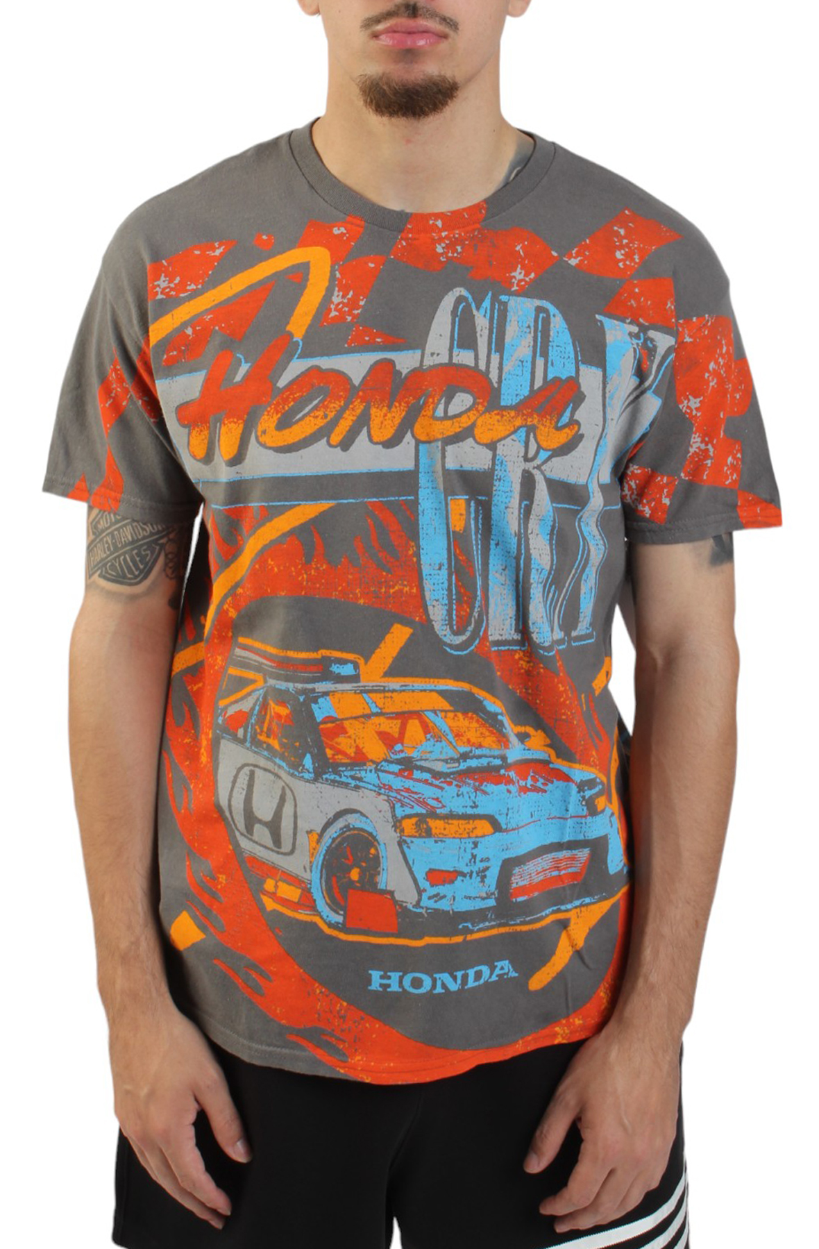 Flaming CRX Jumbo Print T-Shirt