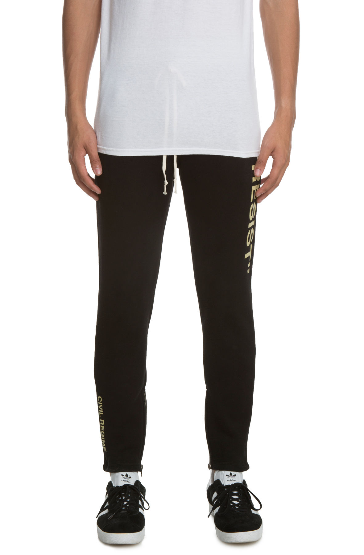 side zip joggers