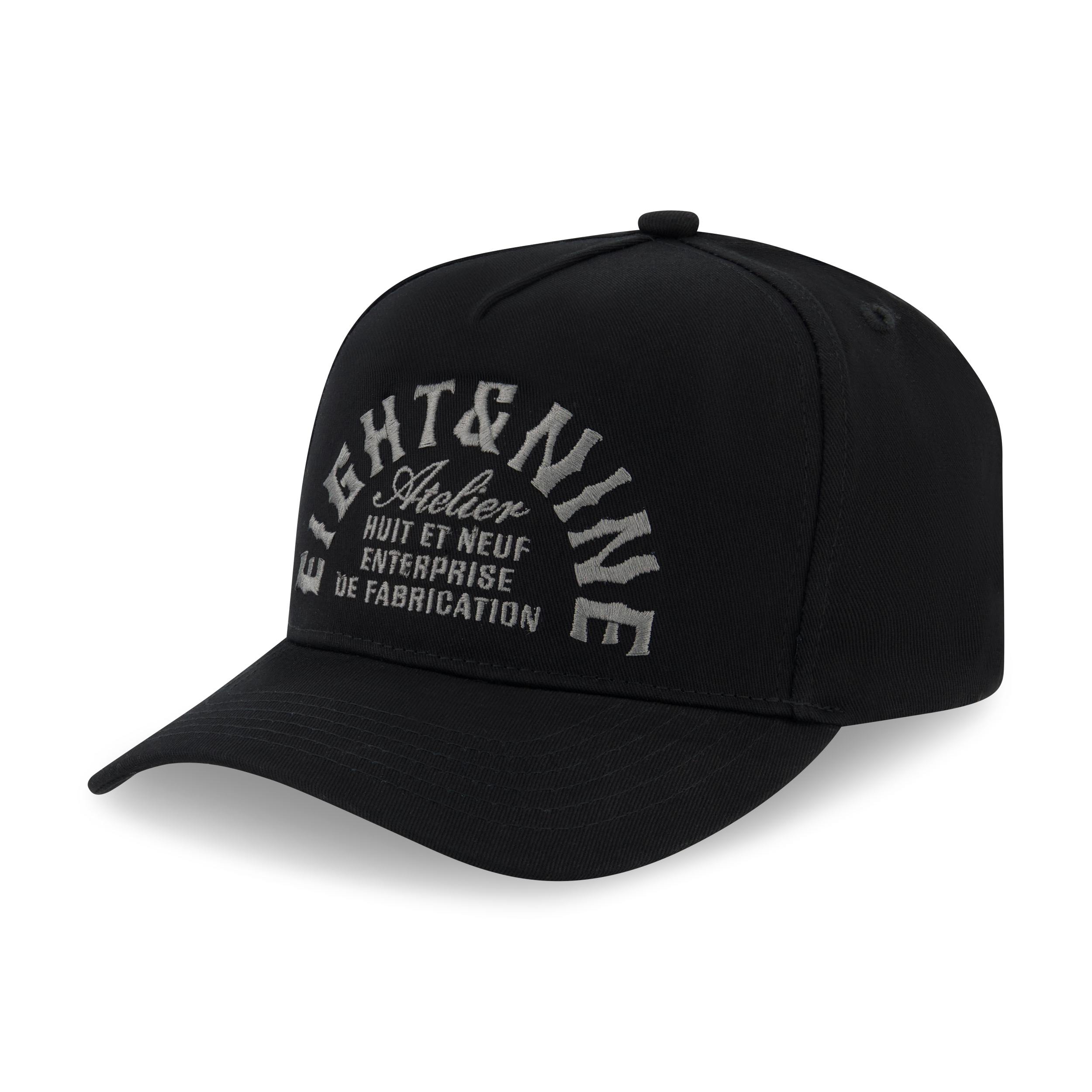 Atelier Snapback Hat Black