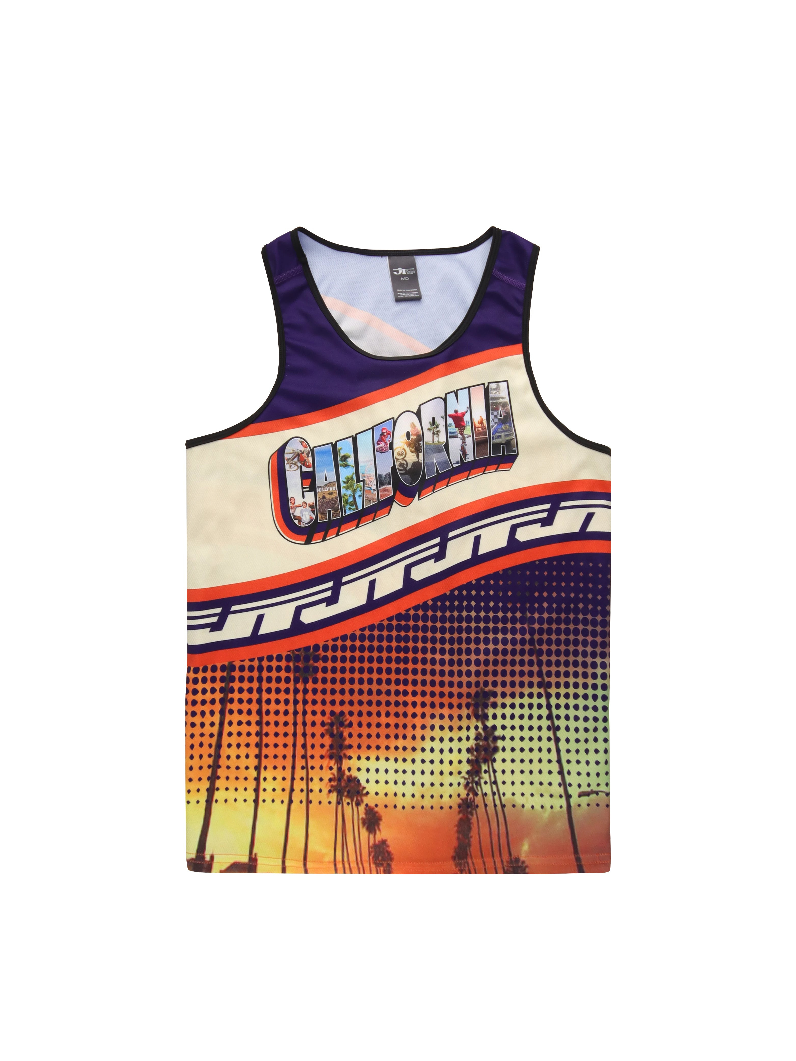 Born and Raised Under the California Sun Tank Top - Orange