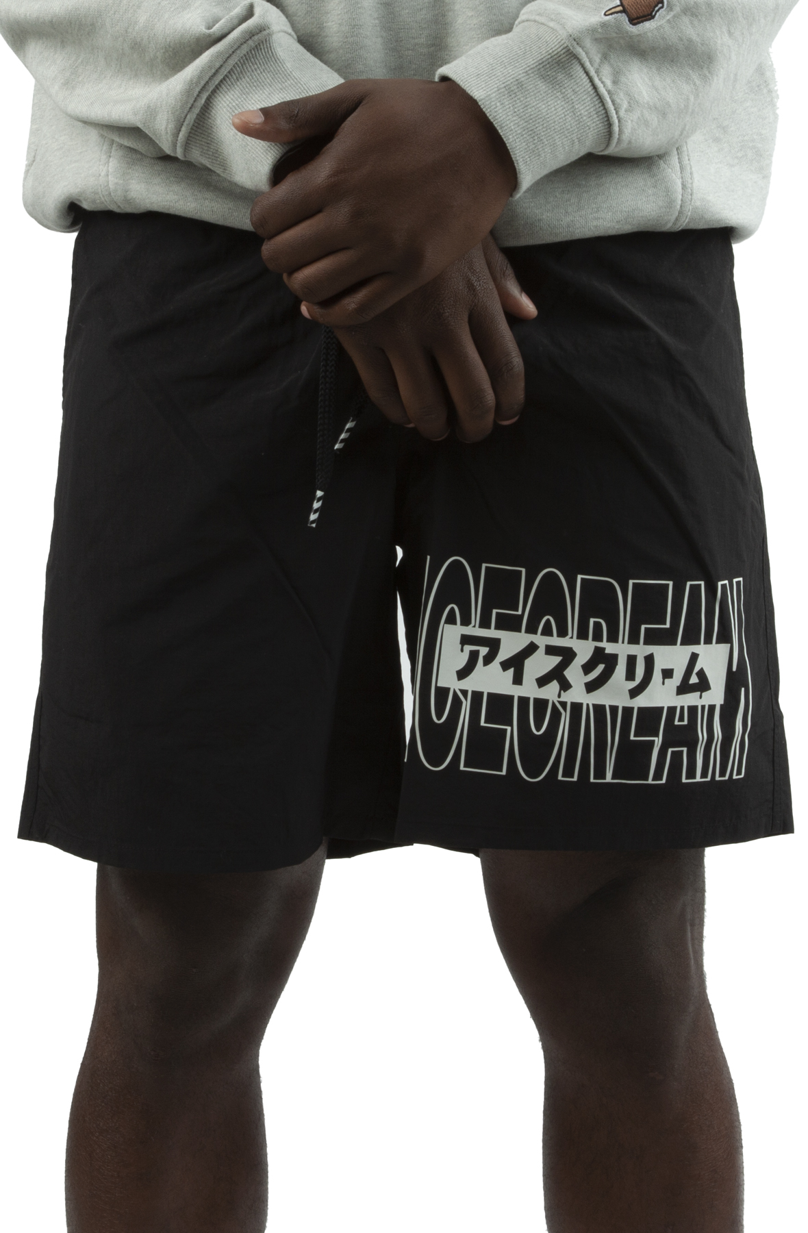 Aubrey Knit Shorts - Charcoal Marle | MESHKI US