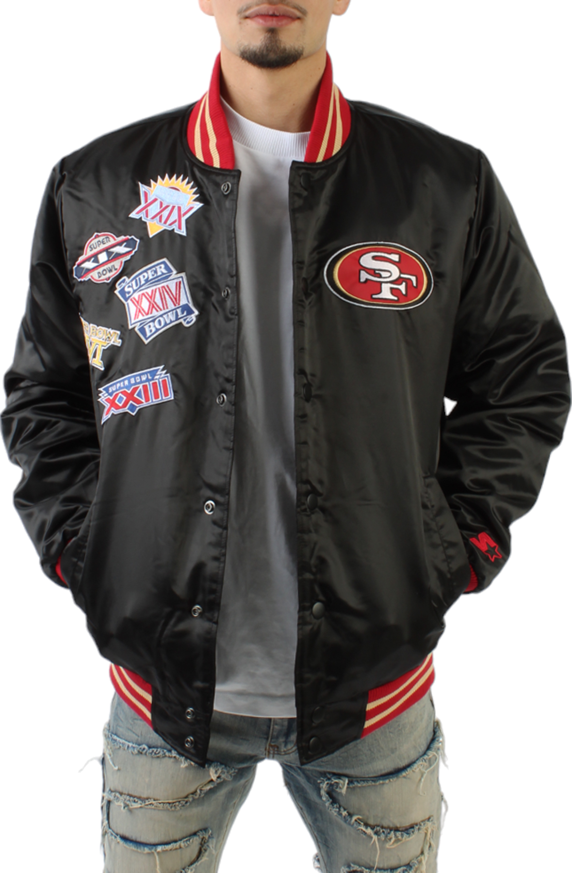 NFL San Francisco 49ers Super Bowl Champions Varsity Jacket 