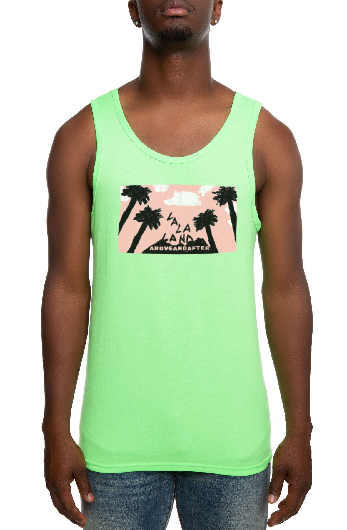 The La La Land Tank Top in Neon Green