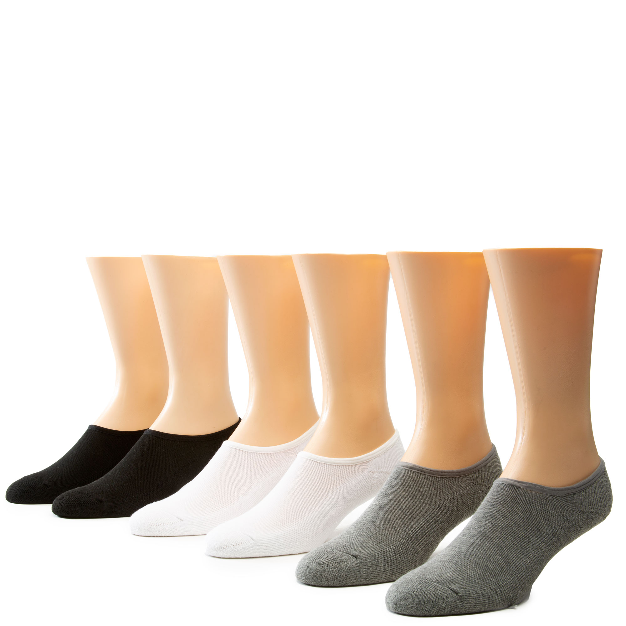 Cushioned No Show Socks (3 Pack)