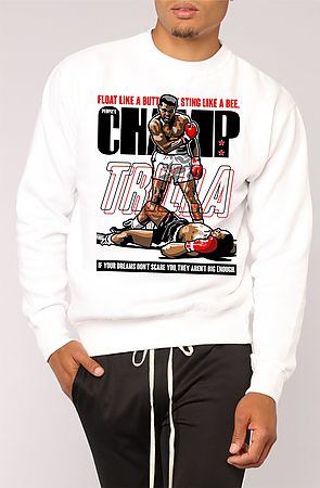 The Peoples Champ Crewneck in White