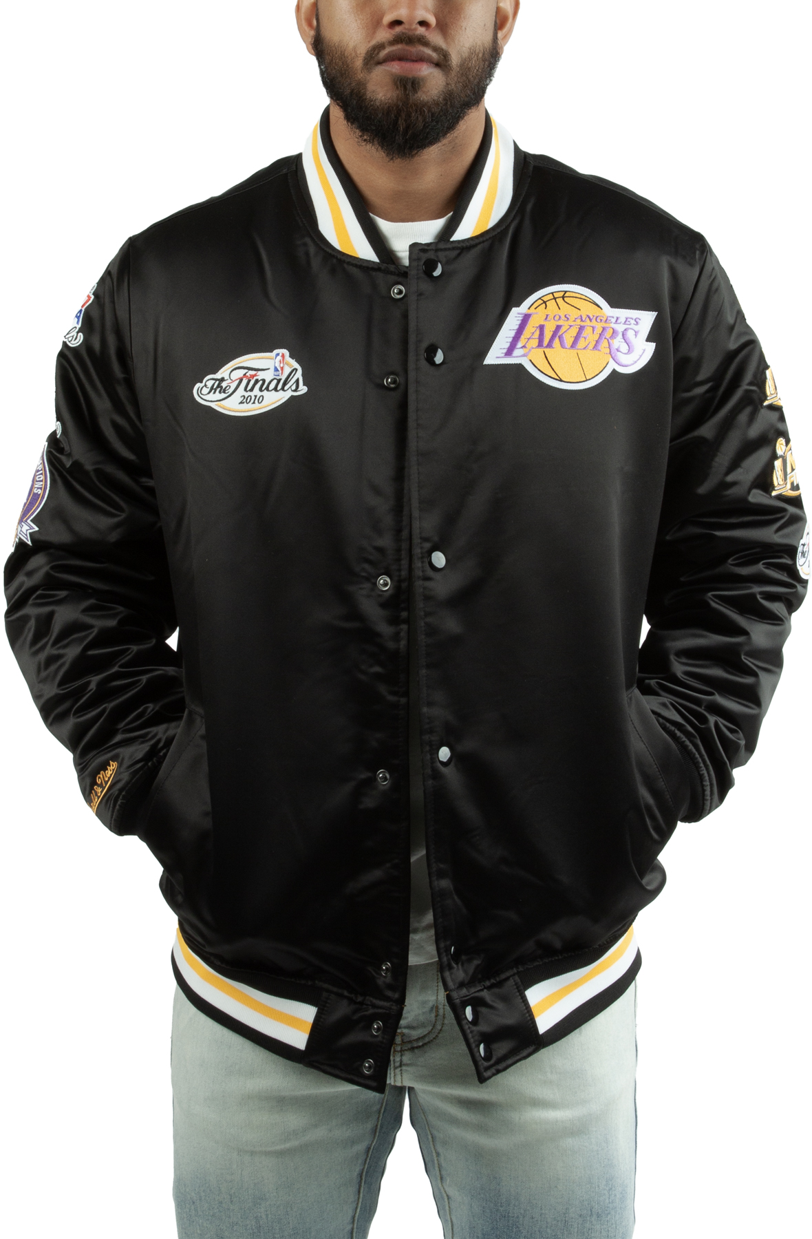 Men's Satin Los Angeles Lakers Jacket