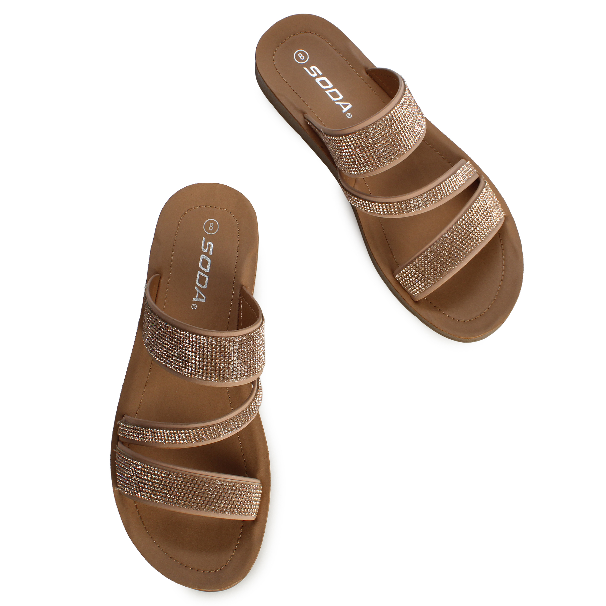 FD Zeal Rhinestone Sandal