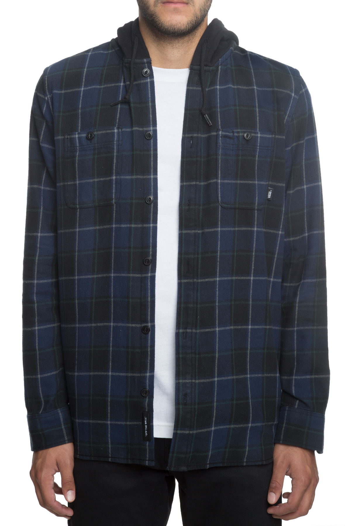 vans lopes hooded flannel