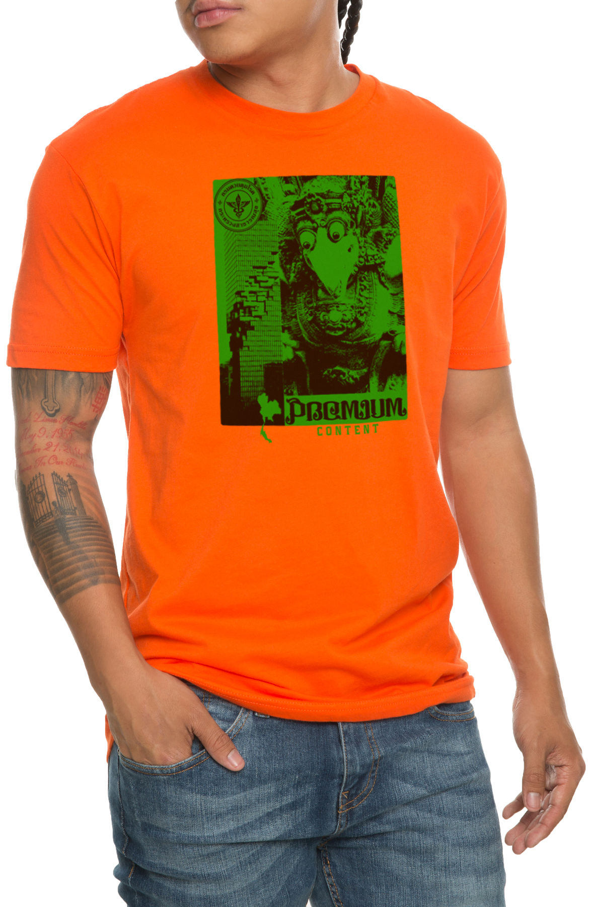 The Garuda Tee in Orange