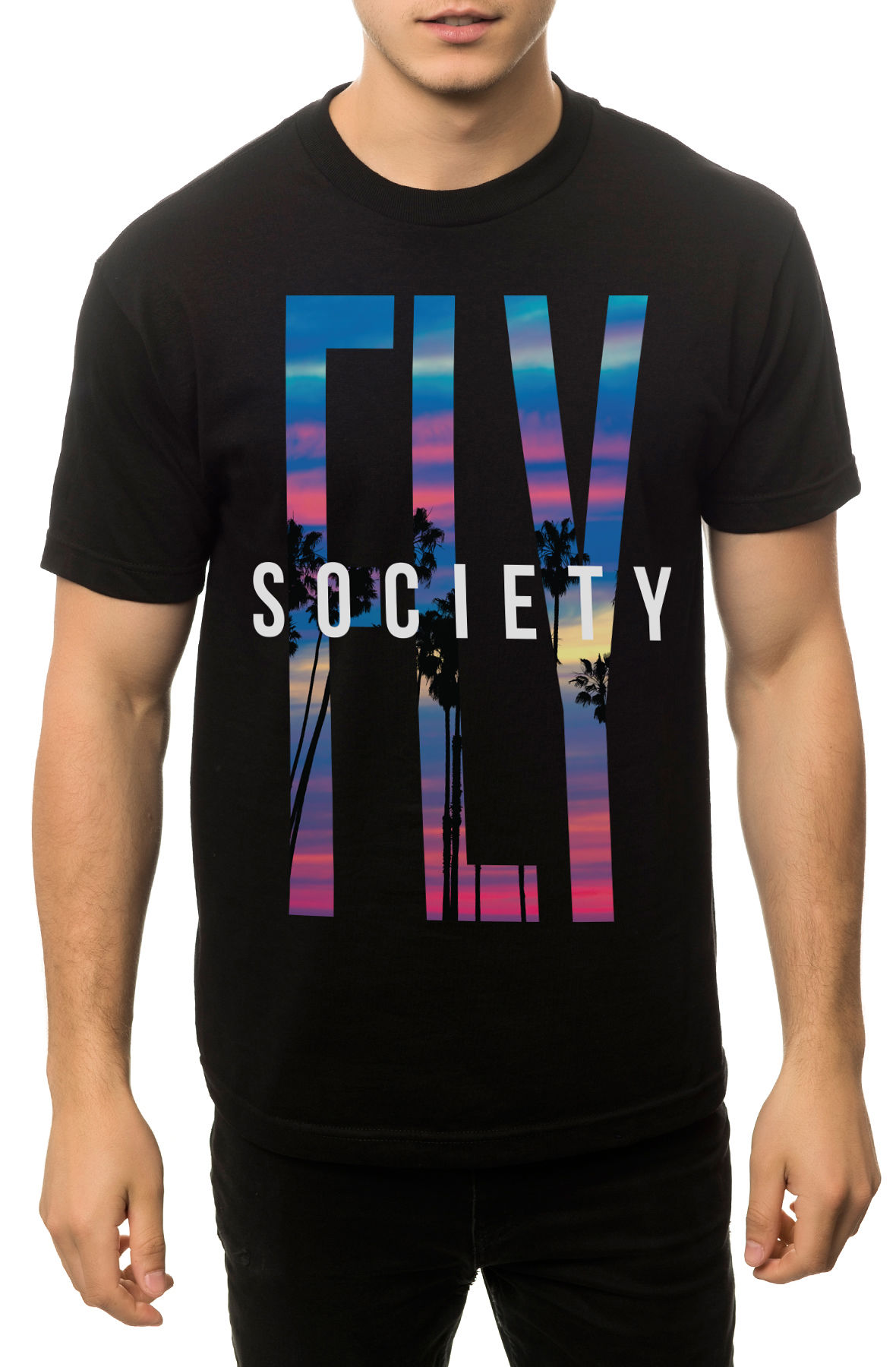 The Sunset Boulevard Tee in Black