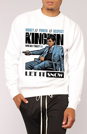 The Scarface Slam Crewneck in White