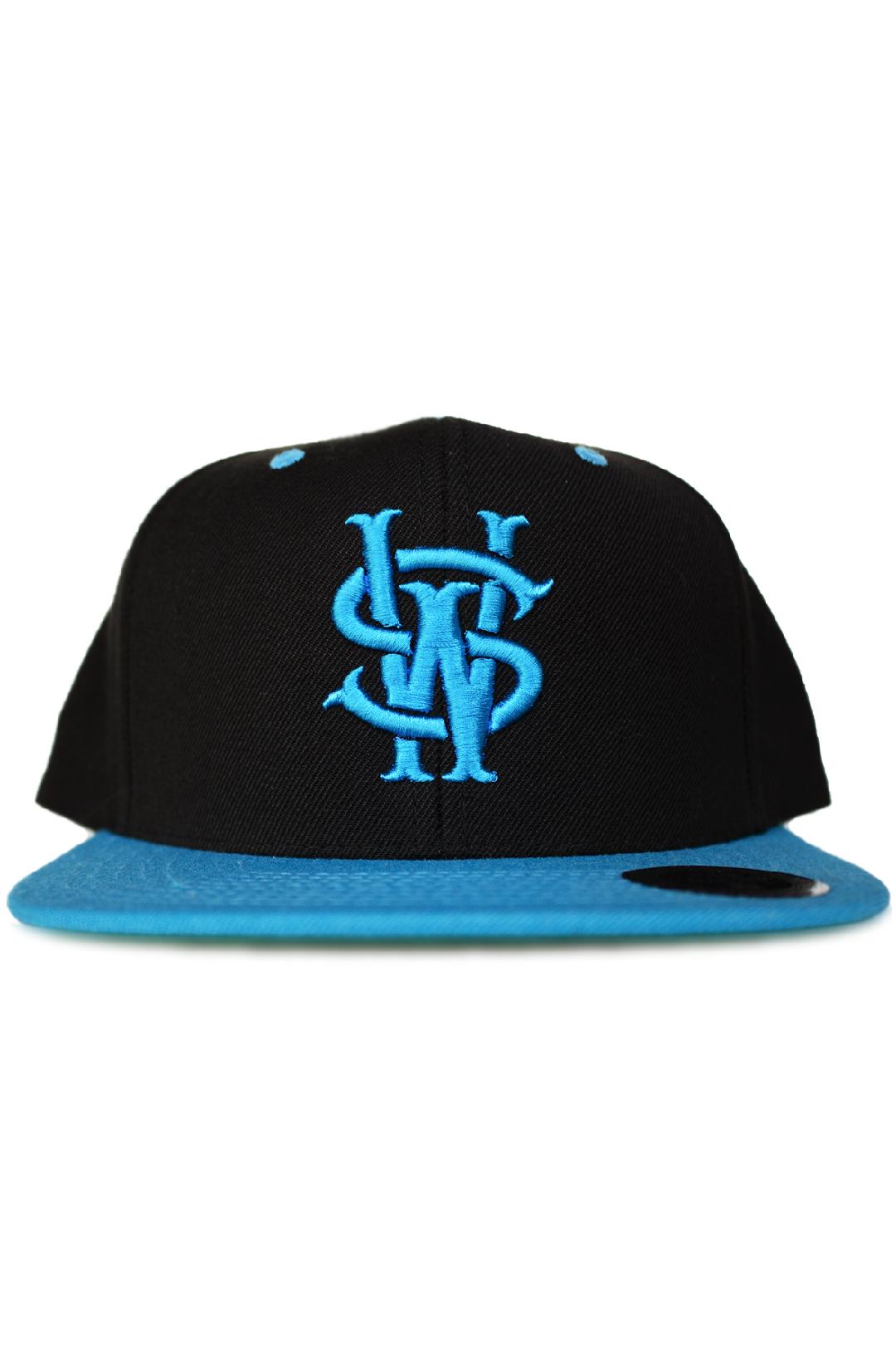 Stay Winning SW Black/Aqua Snap Back Hat