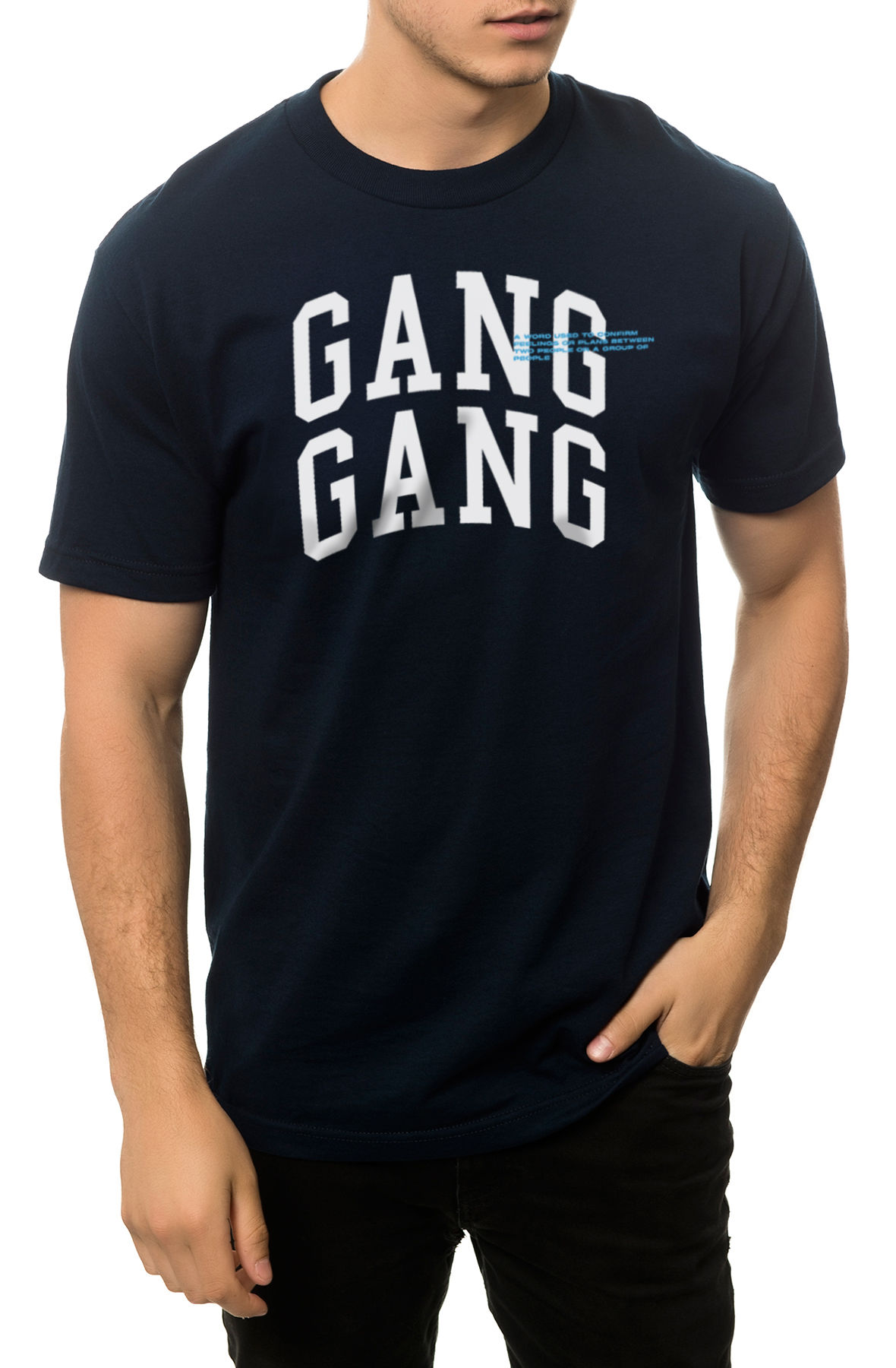 The Gang Gang Tee in Navy