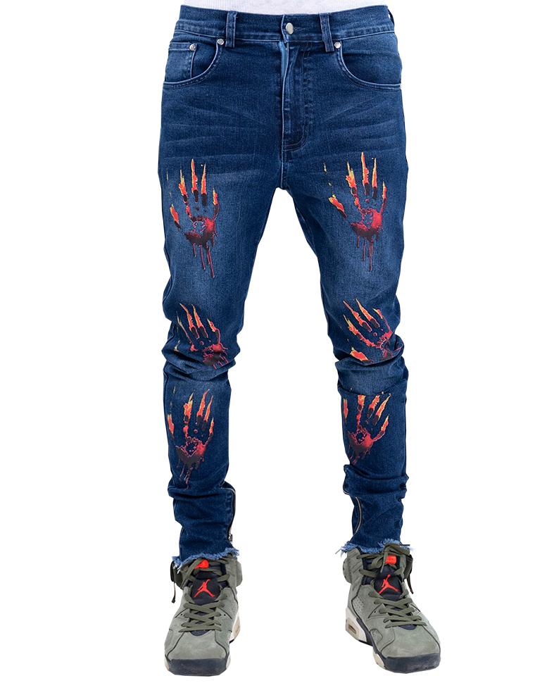 Jahknow War Memory Denim Jeans