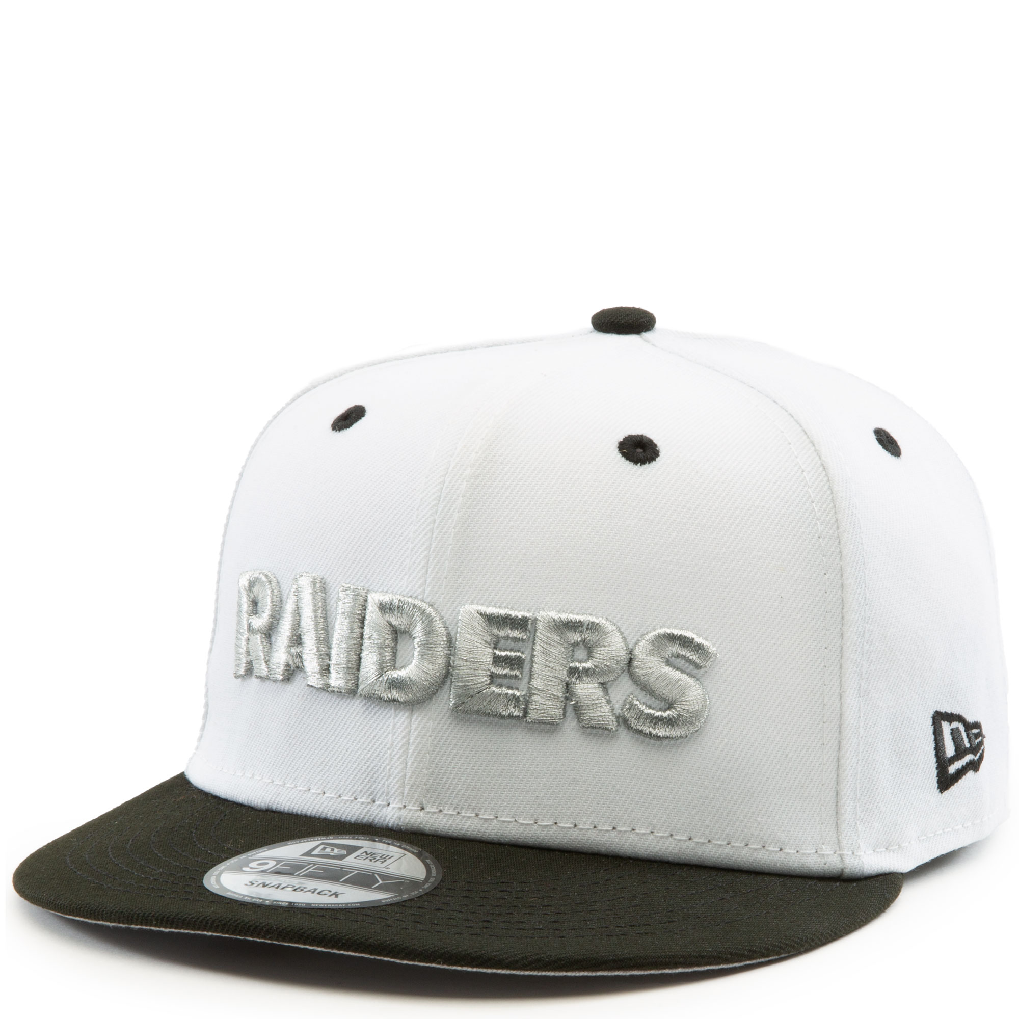 Las Vegas Raiders New Era Throwback 9FIFTY Snapback Hat - Black