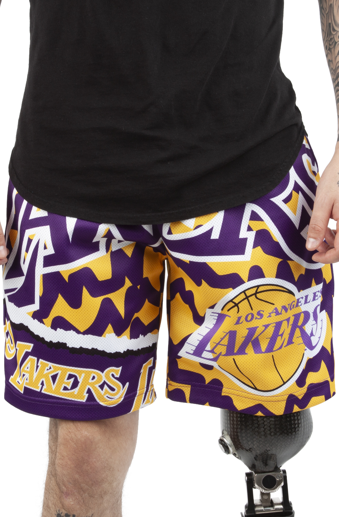 Mitchell And Ness Lakers Astro Swingman Shorts Mens Sz: SMALL