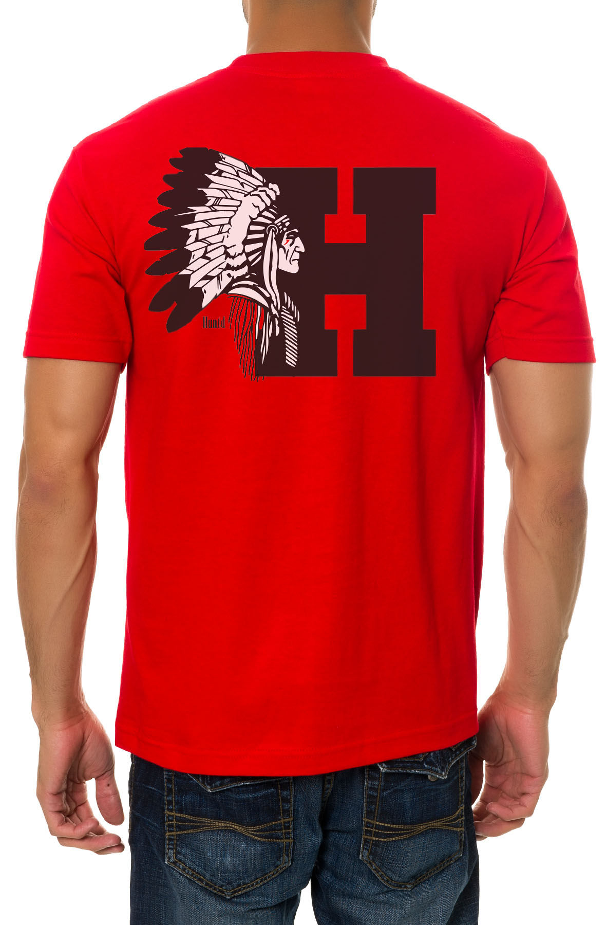 THE CHEIF H TEE IN RED