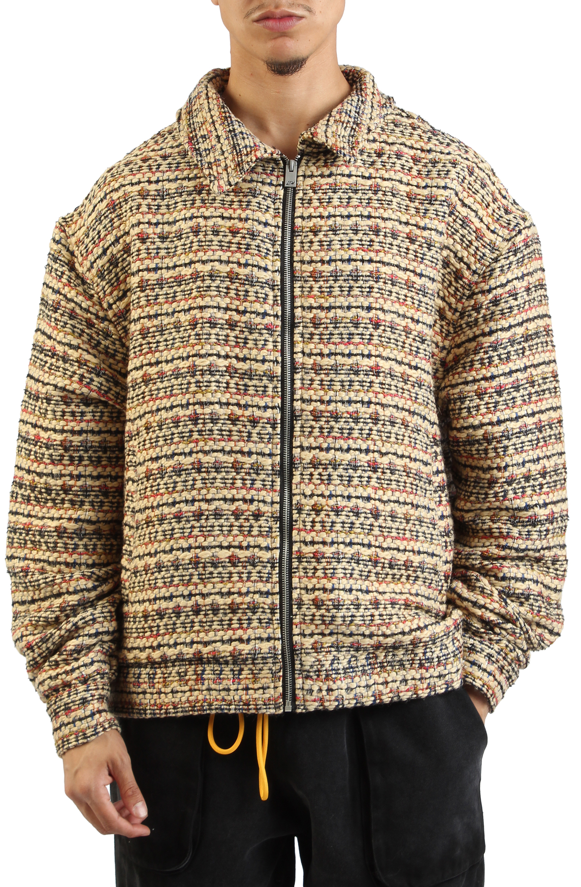 Tweed Zip-Up Jacket