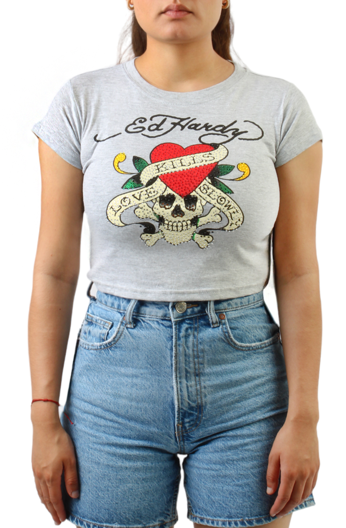 Rhinestone LKS Skull Baby Tee