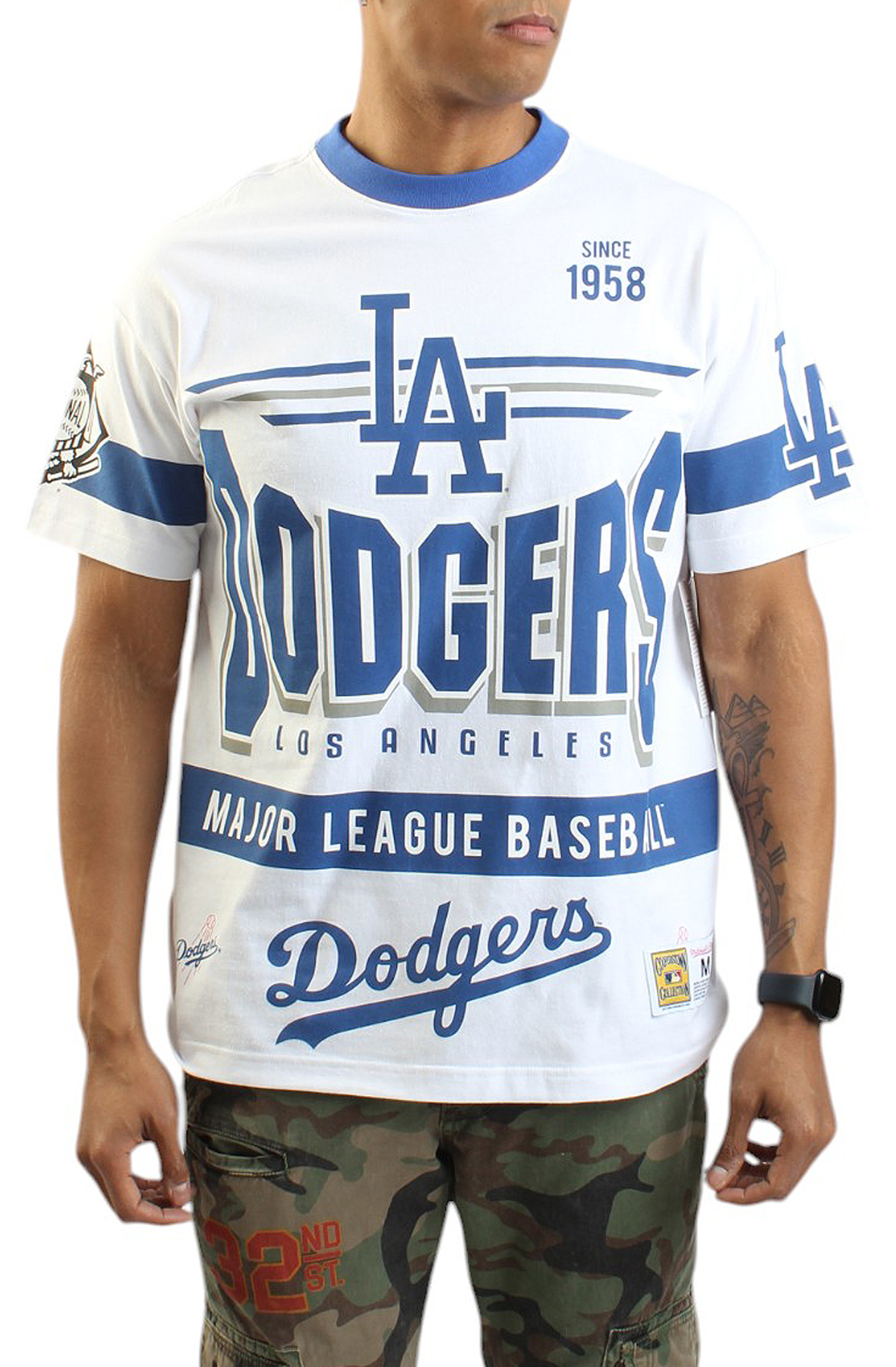 MLB Los Angeles Dodgers Team Origins Premium Vintage Logo T-Shirt
