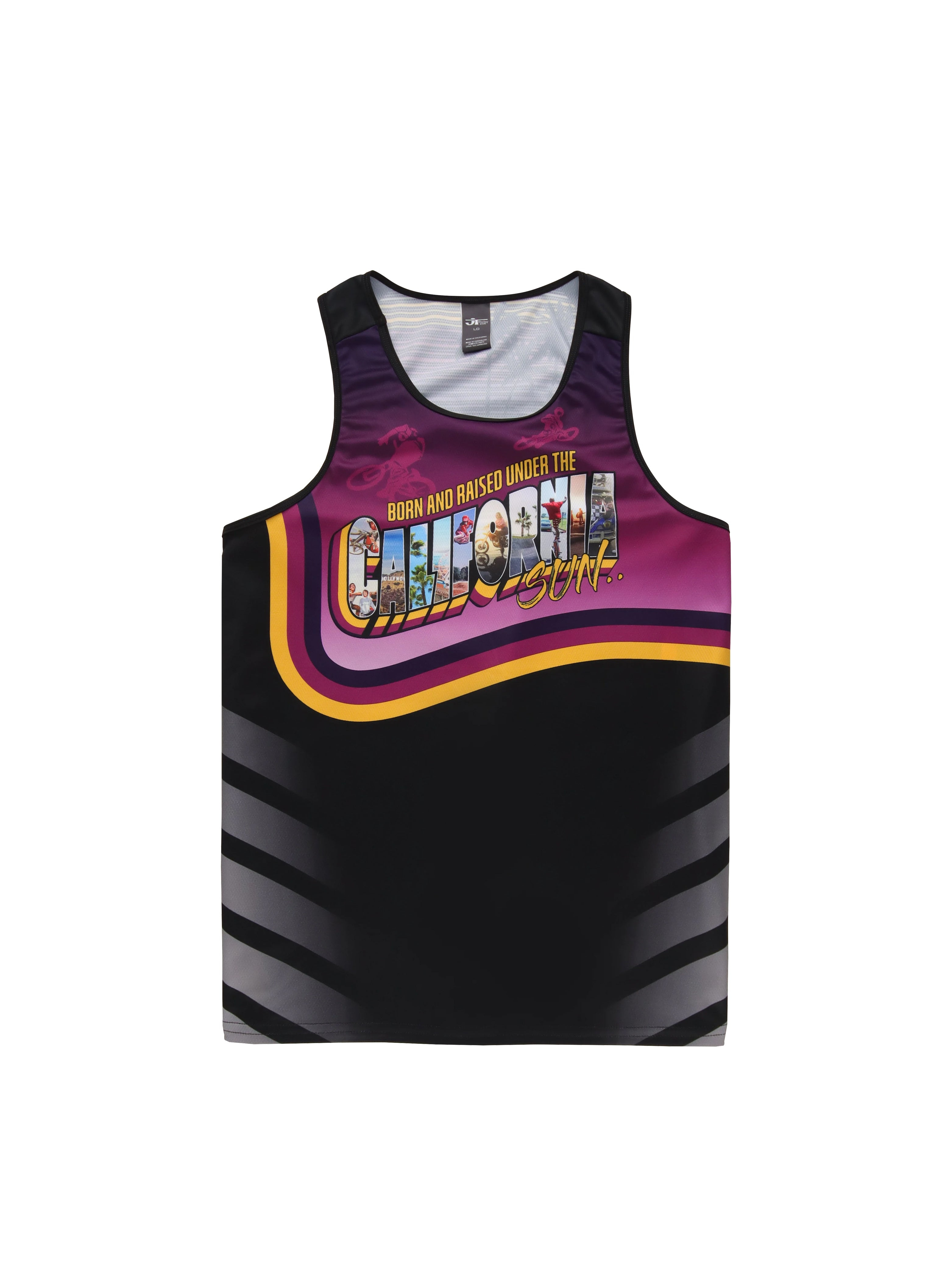 Born and Raised Under the California Sun Tank Top - Champions Purple