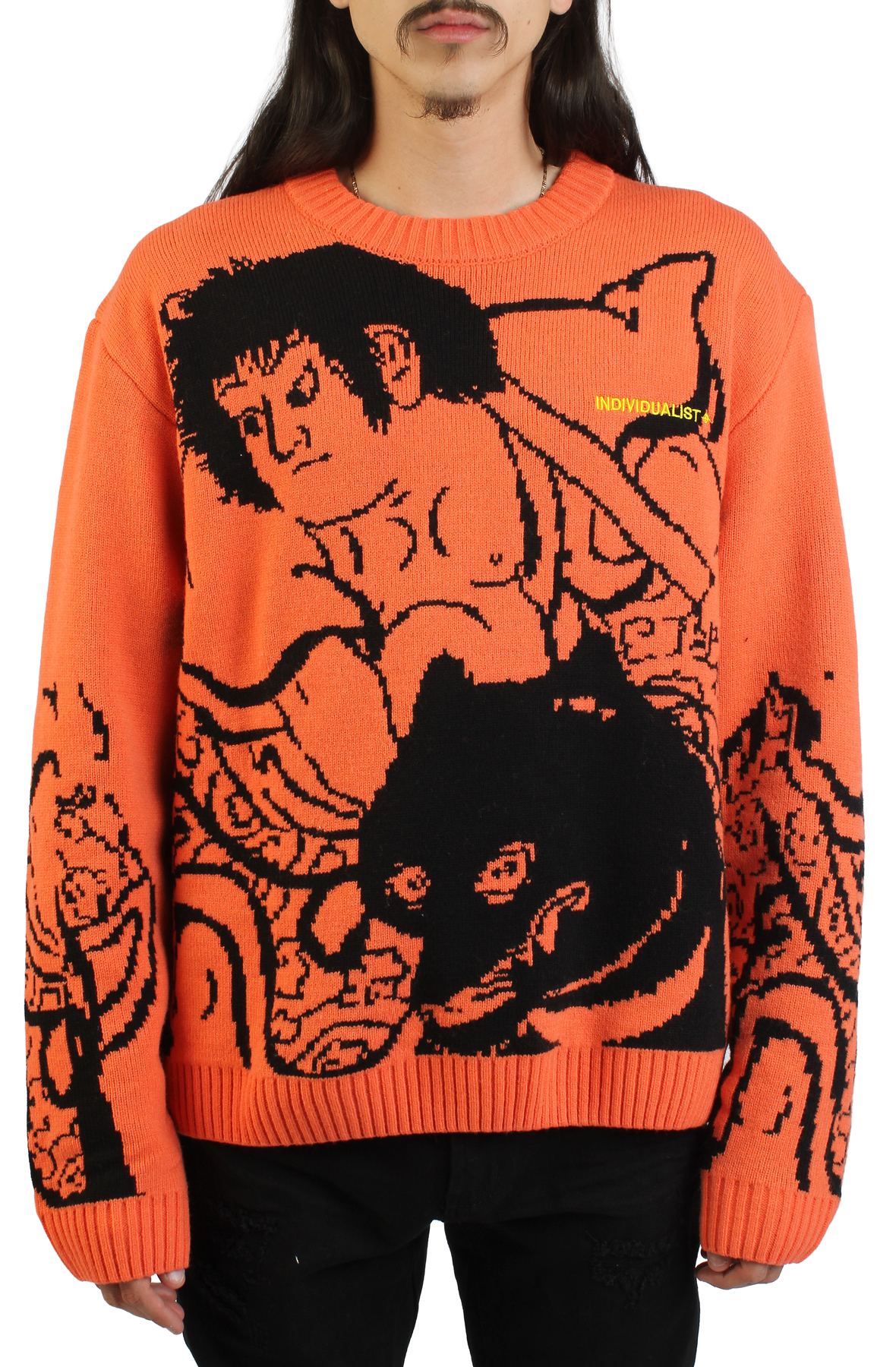 Kintaro Big Print Knit Sweater