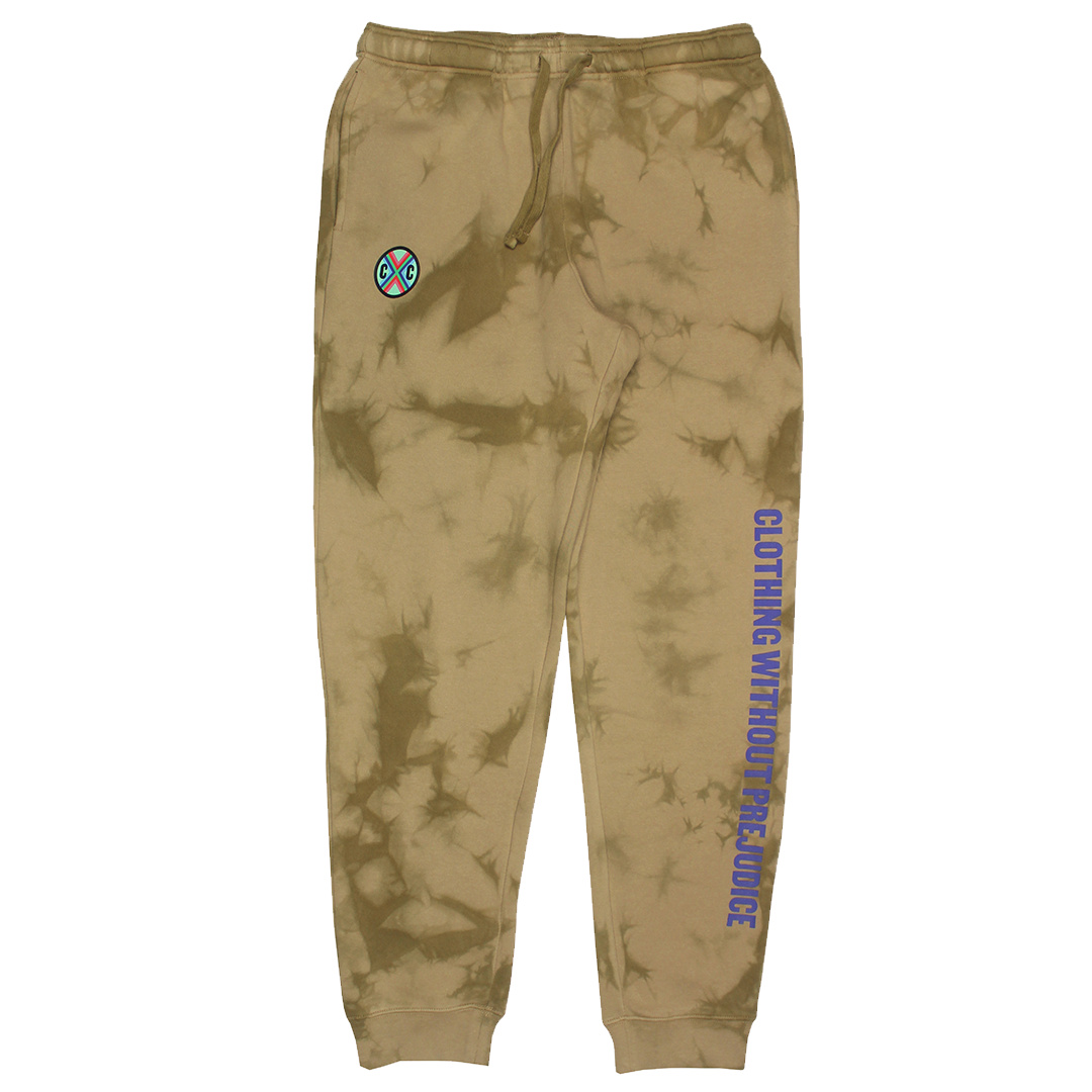 Cross Colours New Circle Logo Joggers - Clay Crystal