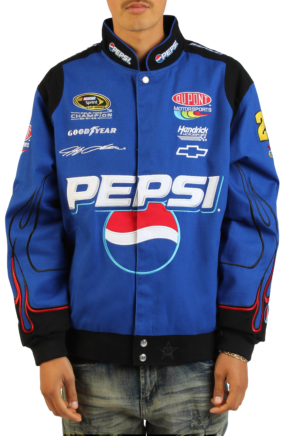 Jeff Gordon Royal Pepsi Full-Snap Twill Uniform Jacket