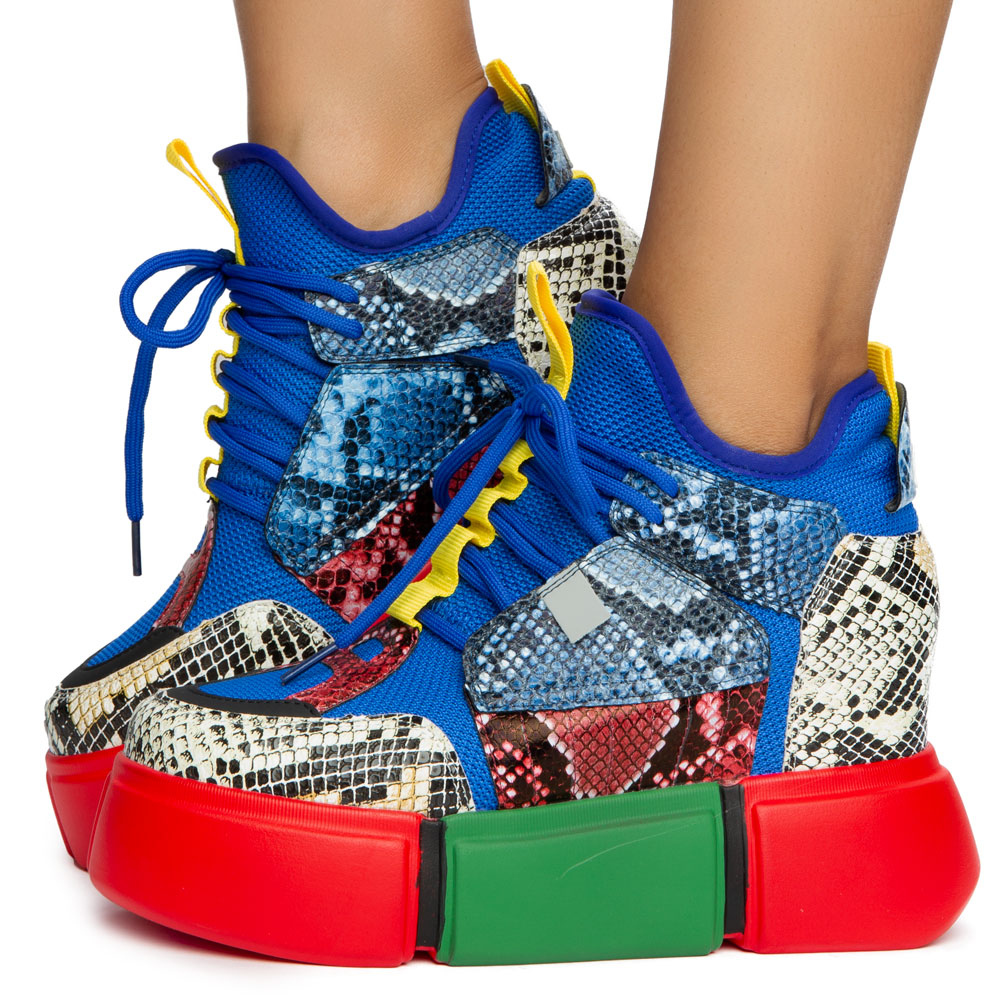 snake platform sneakers