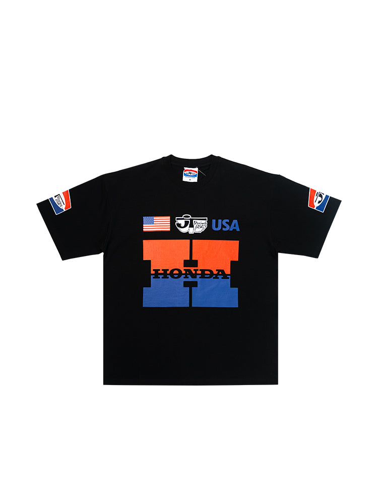 JT Racing x Honda Heritage S/S Tee - Black