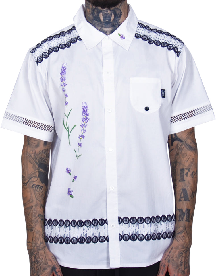 Valensole Lavender SS Button Down Shirt