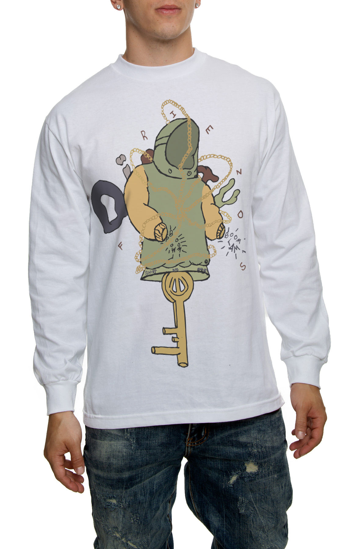 The Bond Long Sleeve Tee in White