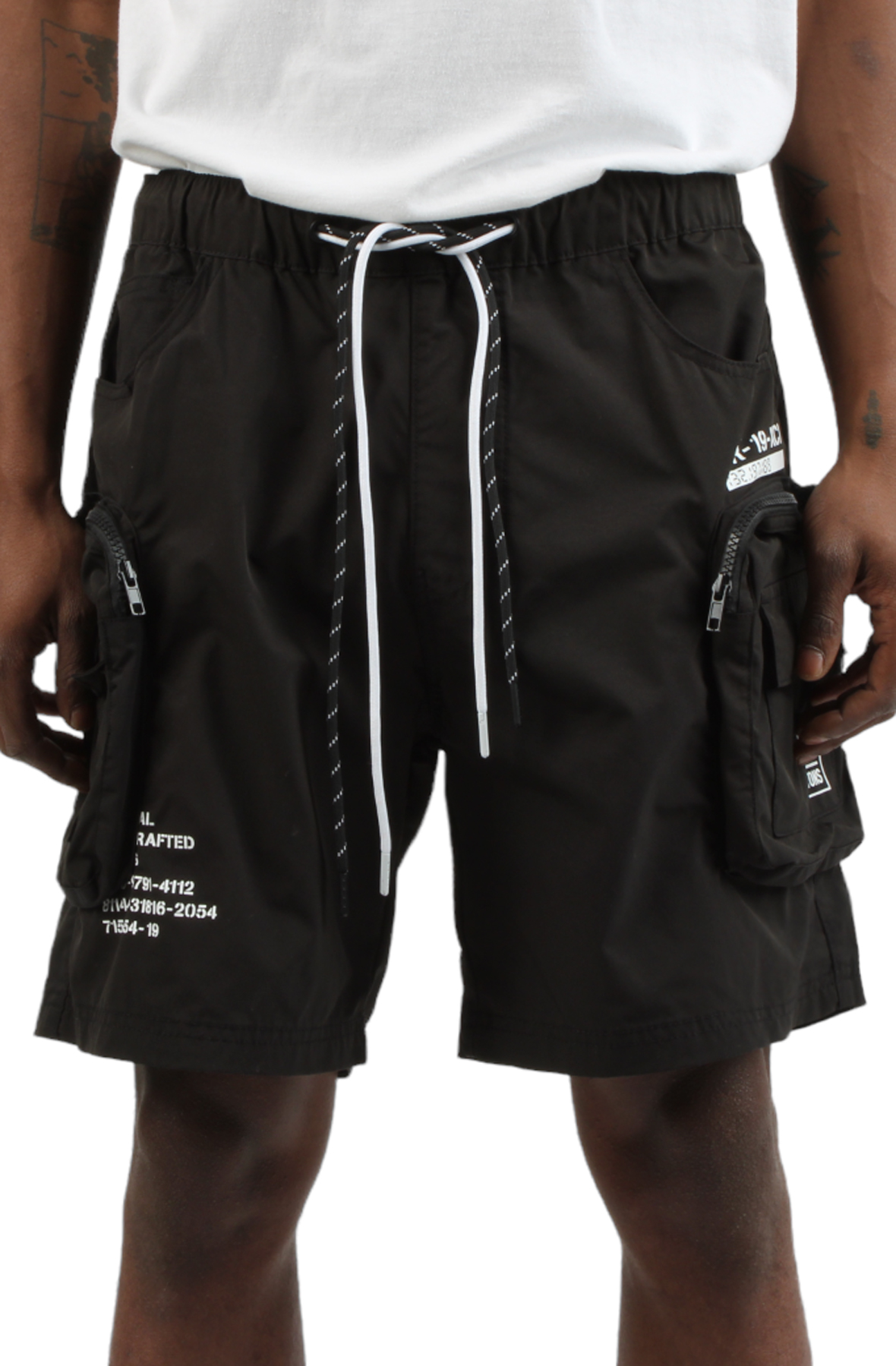 Printed Utility Lounge Windbreaker Shorts